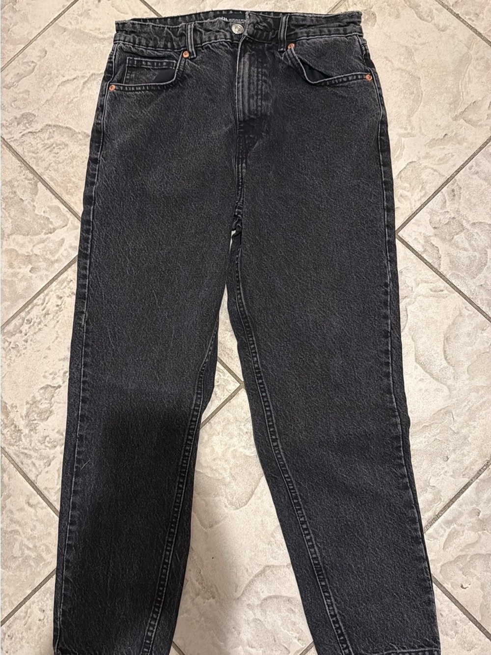 Zara Women’s Boot Cut Jeans in Washed Black